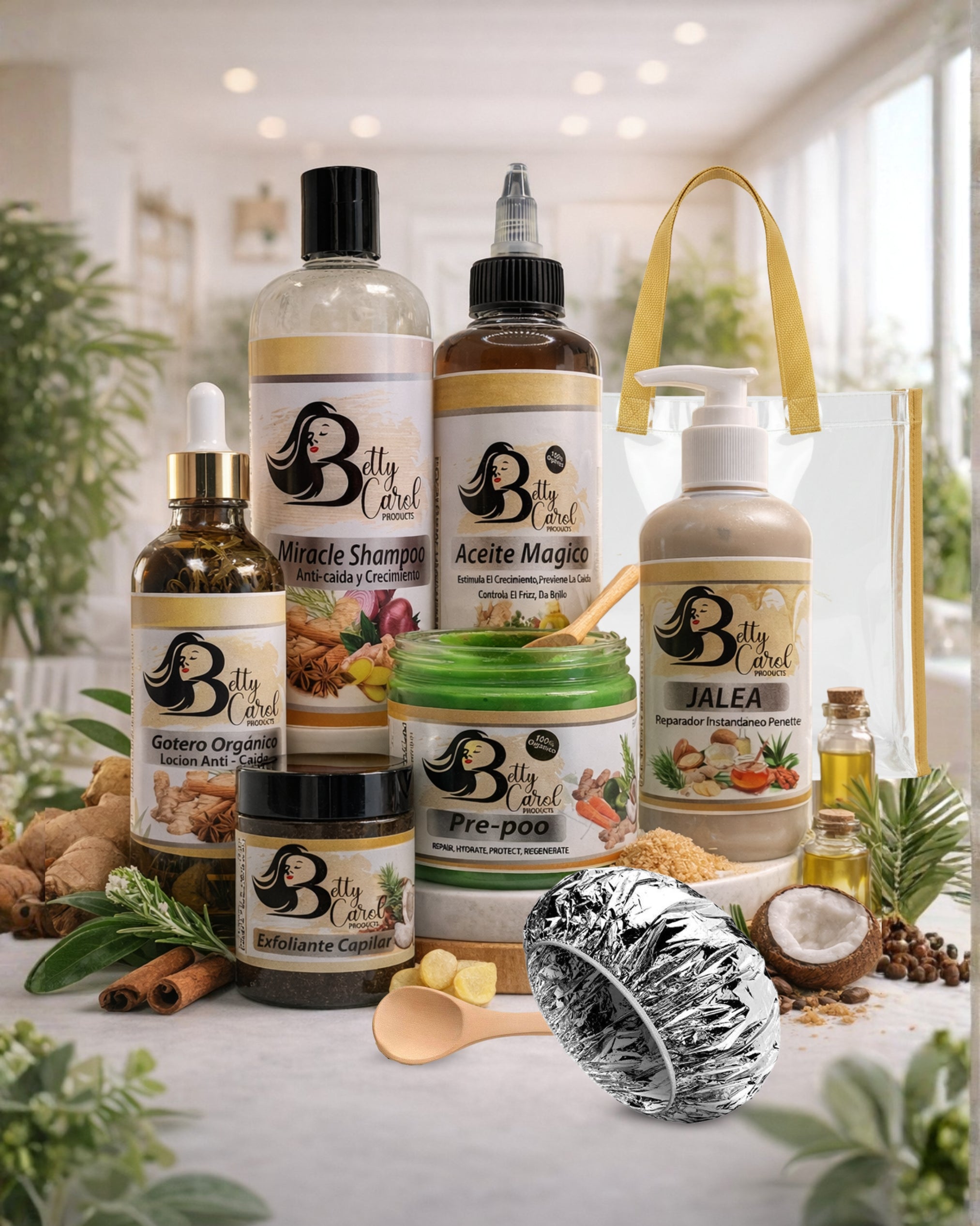 Línea capilar orgánica dominicana